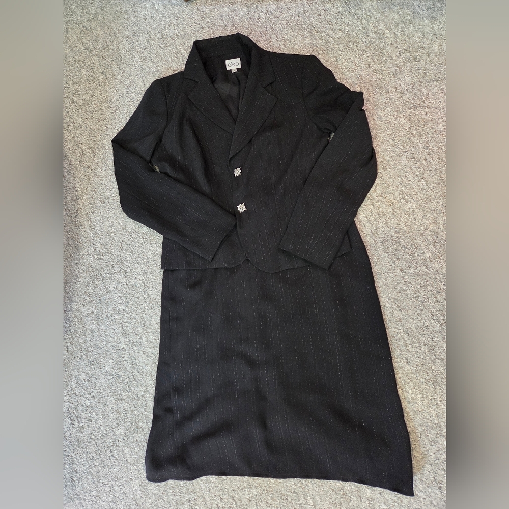 Cleo Black Pinstripe Blazer